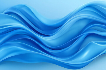 Fototapeta premium Abstract Blue Flowing Lines and Soft Curves with Fluid Motion and Seamless Gradient Background