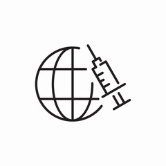 vaccine protection icon sign vector