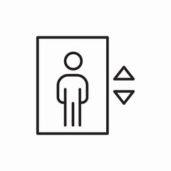 lift elevator icon sign vector