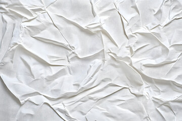 Obraz premium white crumpled and creased glued wrinkled paper poster texture background