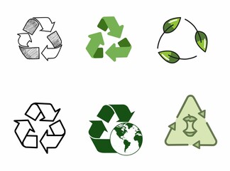 Obraz premium symbol set of recycle 