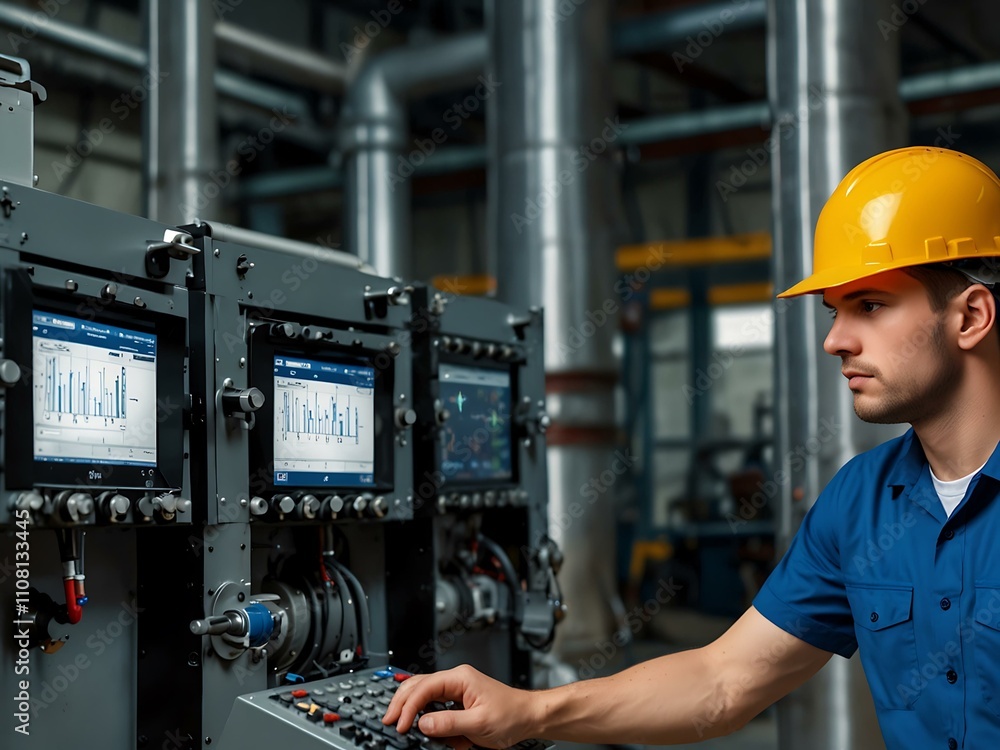 Poster predictive maintenance for proactive issue detection in factories.