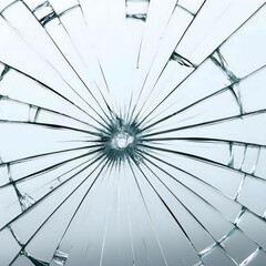 Naklejka premium Ultrarealistic Shattered Glass Effect with Broken Glass Background