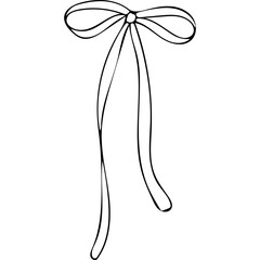 bow on a white background