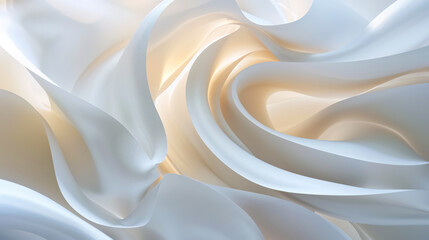 Obraz premium Abstract White Background with Smooth Lines: White background featuring smooth abstract lines.