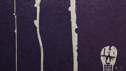 Purple wheatpaste poster style texture.