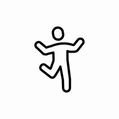 dance moves icon sign vector