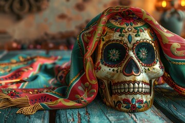 Naklejka premium mexican pattern 