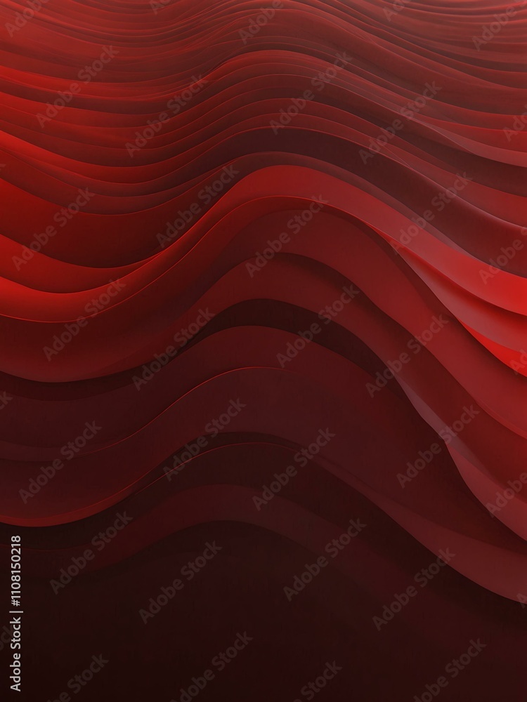 Aufkleber red gradient abstract wave background for web design.