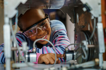 Young Learner Engages in Robotics