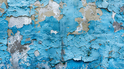 Fototapeta premium Blue Concrete Stone Surface Paint Wall Background: Background with a blue concrete stone surface.
