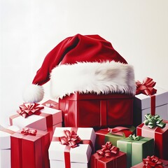 Picturesque Snowy Village Sticker: Church, Houses, and Festive Ambiance