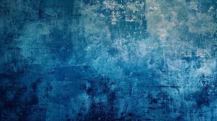 Obraz premium Blue Distressed Grunge Texture Background: Blue background with a distressed grunge texture.