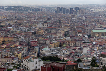 Fototapeta premium Italy. Naples. View of Naples from above.