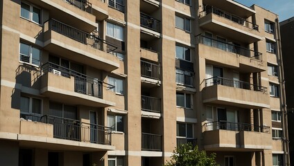 Fototapeta premium Residential apartment building complex.