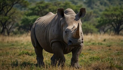 Fototapeta premium Rhino in the wild.