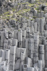 Basalt Columns of Iceland on a Volcanic Beach