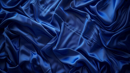 Fototapeta premium Classic Blue Cloth Background: Background featuring classic blue cloth texture.