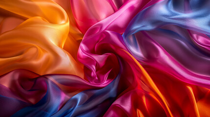 Fototapeta premium colorful silk texture