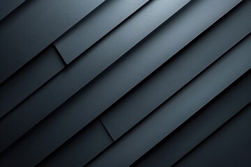 Obraz premium Abstract pattern of angled dark panels creating a modern textured surface.