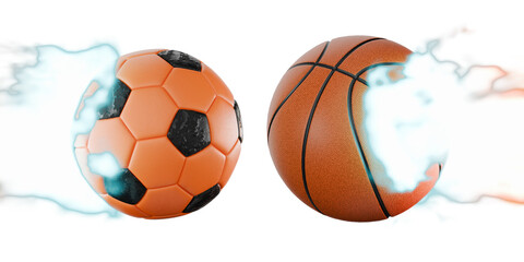 Obraz premium basketball on transparent background
