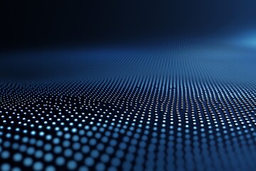 Futuristic Blue Dotted Wave Pattern