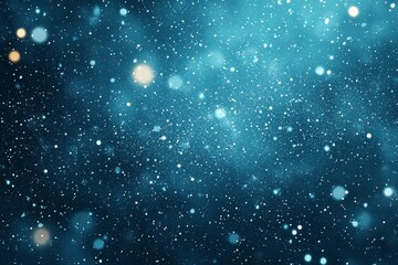 Starry Night Sky with Sparkling Lights