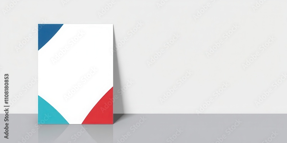 Poster a set of three colorful presentation flyers featuring modern design elements and space for custom te