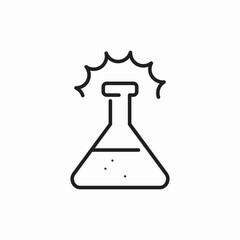 chemical beaker icon sign vector