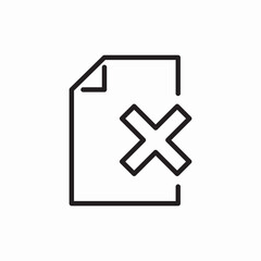 Obraz premium file document ban icon sign vector