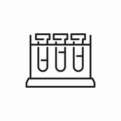 test tubes icon sign vector