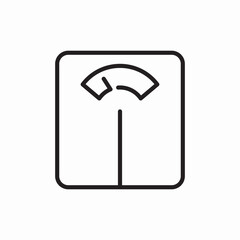 weight scale icon sign vector