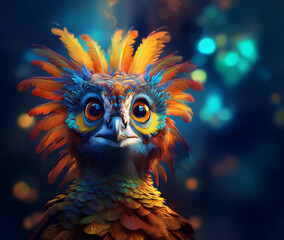 close up of a parrot