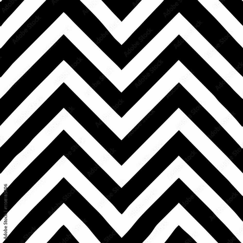 Poster modern monochrome chevron pattern for seamless design applications