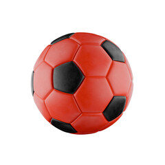 Fototapeta premium red soccer football on transparent background