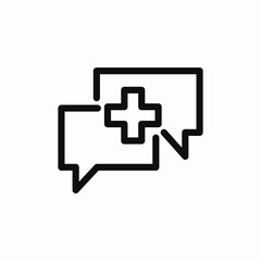 plus add speech bubble icon sign vector