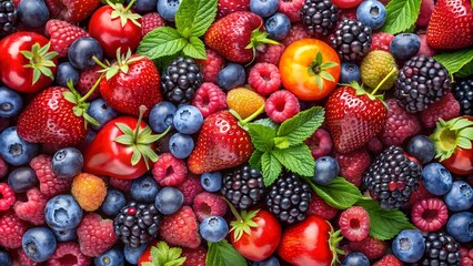 Fototapeta premium fruit and berries