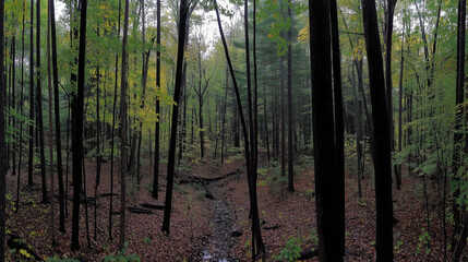 Sonnenstrahlen durch die majest&auml;tischen Mammutb&auml;ume
