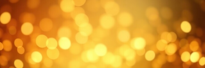 Obraz premium Shimmering gold gradient backdrop with soft glowing lights and bokeh effect, luxury, bokeh, gradient