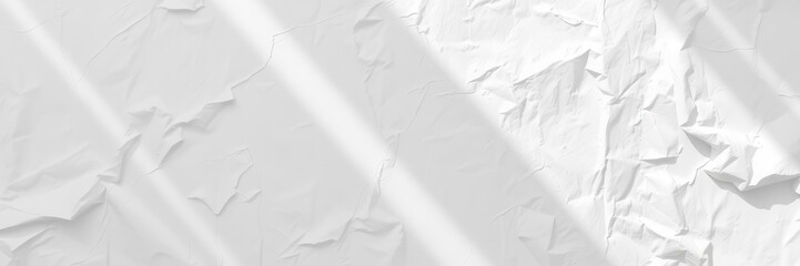 Obraz premium White creased poster texture with wrinkled surface and subtle shadows, perfect for adding depth and dimension to design projects, depth, surface, shadows