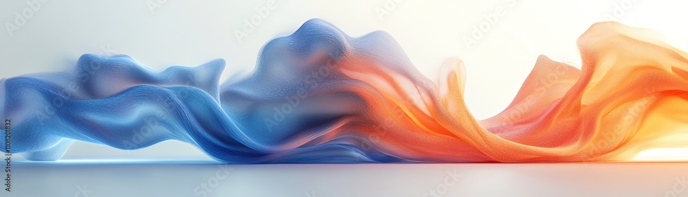Poster dynamic flowing textures abstract art digital design vibrant colors close-up perspective visual crea