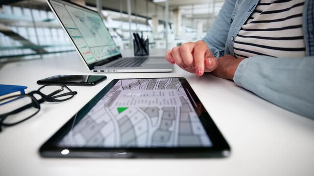Cadastre Map And City Building Survey