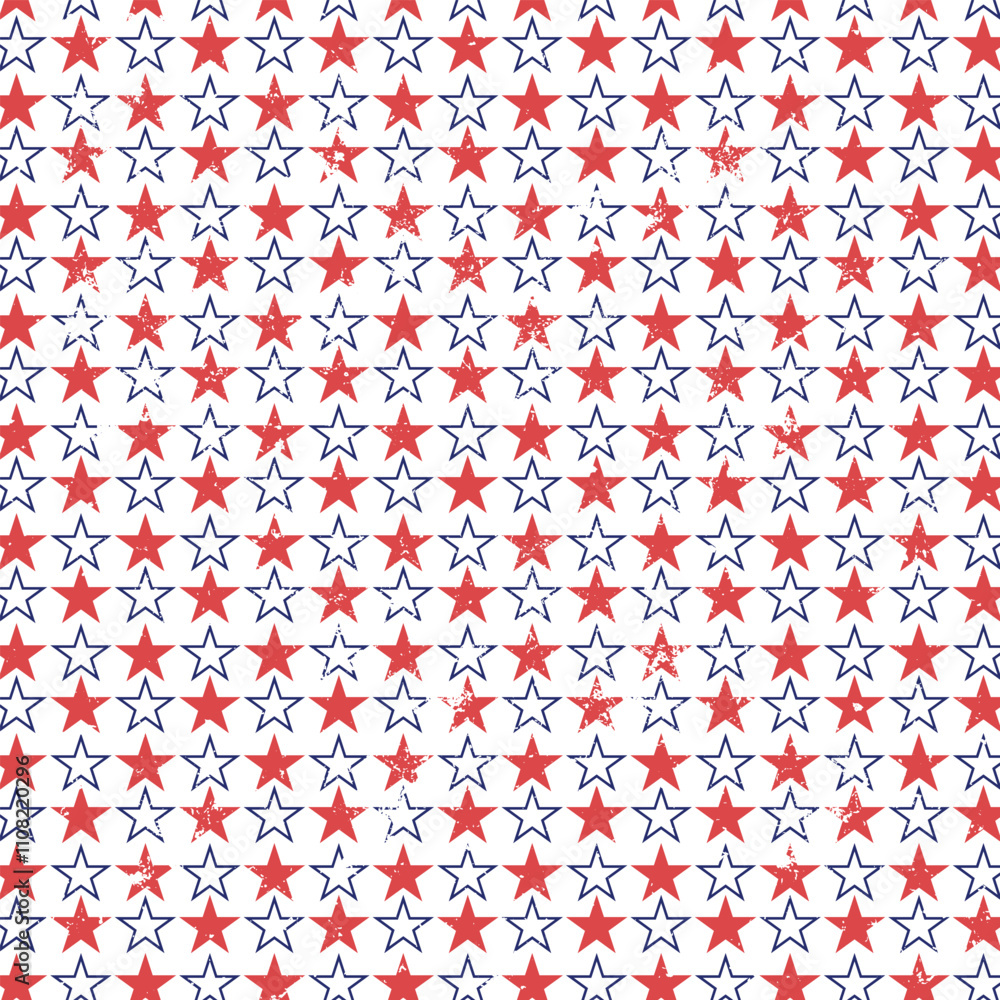 Poster seamless pattern texture stars background vector design.
