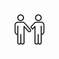 handshake deal icon sign vector