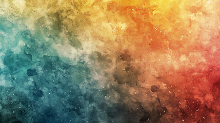Fototapeta premium Old Watercolor Paper Texture Background Cover Card Design Overlay on Paint Art Background: Old watercolor paper texture for design overlays.