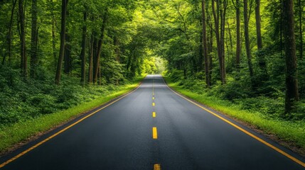 Fototapeta premium Forest Roadscape