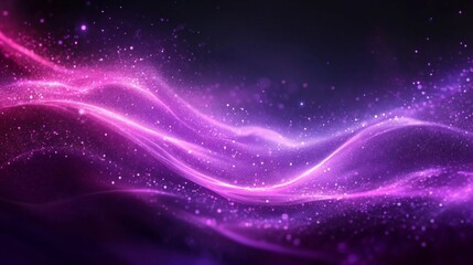 Vibrant Pink and Purple Abstract Waves