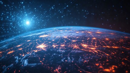 "Earth from Space at Night"
