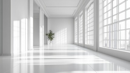 Fototapeta premium Bright Minimalist Interior