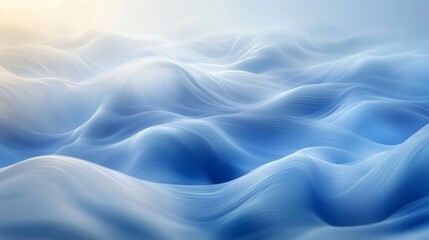 Obraz premium Abstract Blue Waves Landscape